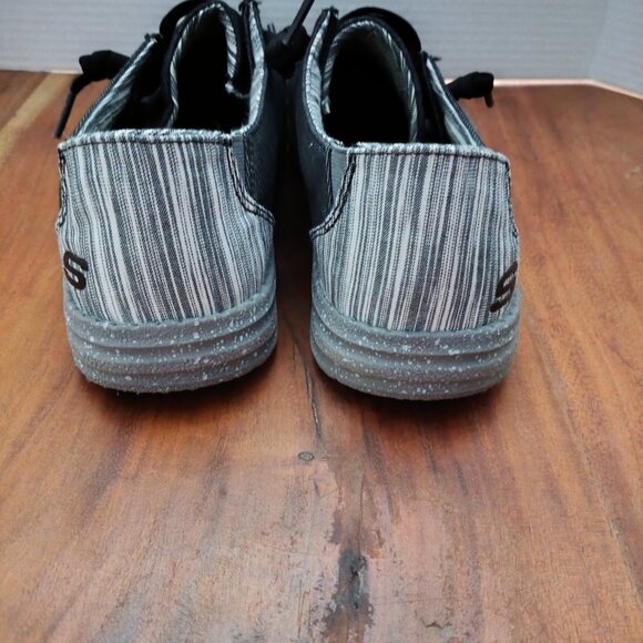 Skechers Men's Relaxed Fit Melson - Chad slip on - Gray Canvas - Size 10.5 - Picture 3 of 8